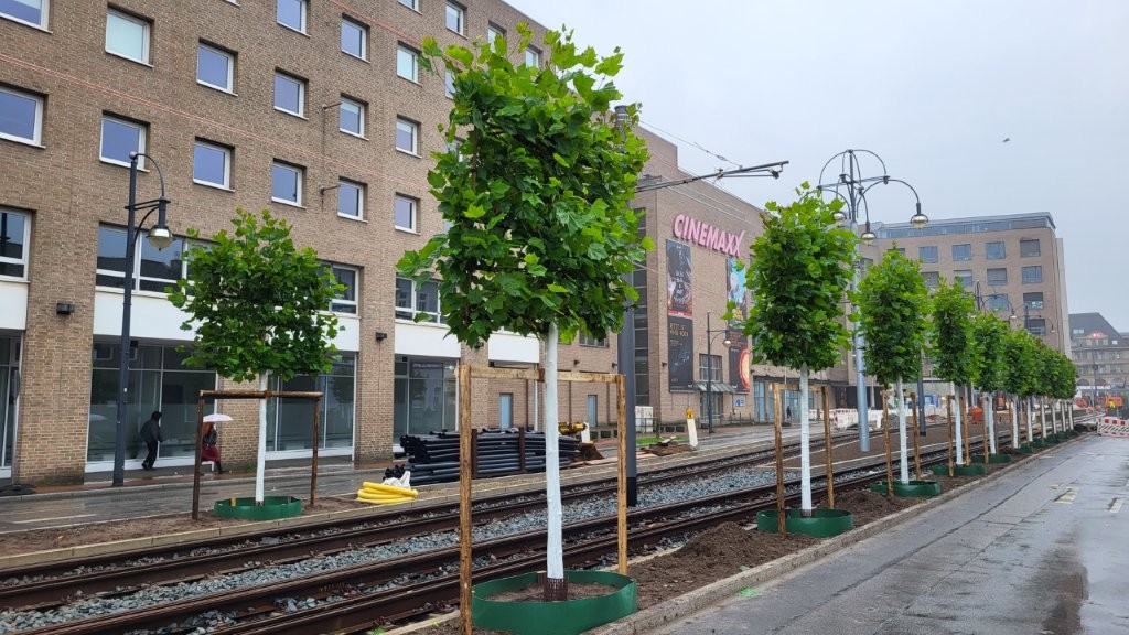 Rheinbahn, Stadtbahnhaltestelle Krefeld Hauptbahnhof